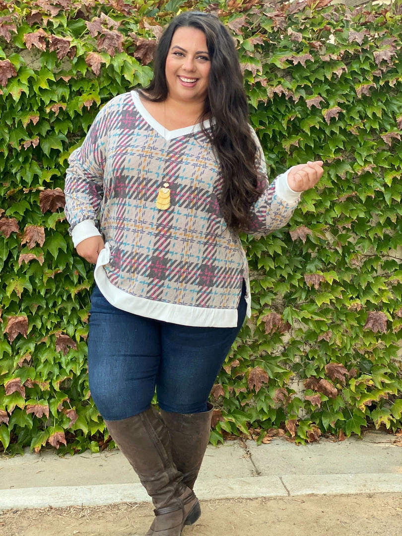 Boutique Simplified Sketched With Plaid Pullover 10 Boutique Simplified Sketched With Plaid Pullover