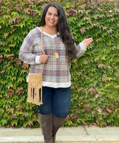 Boutique Simplified Sketched With Plaid Pullover 17 Boutique Simplified Sketched With Plaid Pullover