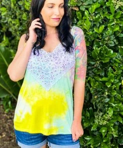 Boutique Simplified Summer Lovin' Wide Lace Tank