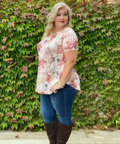 Boutique Simplified Sweet Symphony Of Roses Hi Lo Tunic 22 Boutique Simplified Sweet Symphony Of Roses Hi Lo Tunic