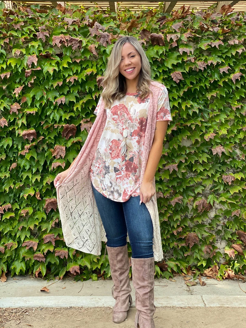Boutique Simplified Sweet Symphony Of Roses Hi Lo Tunic 7 Boutique Simplified Sweet Symphony Of Roses Hi Lo Tunic