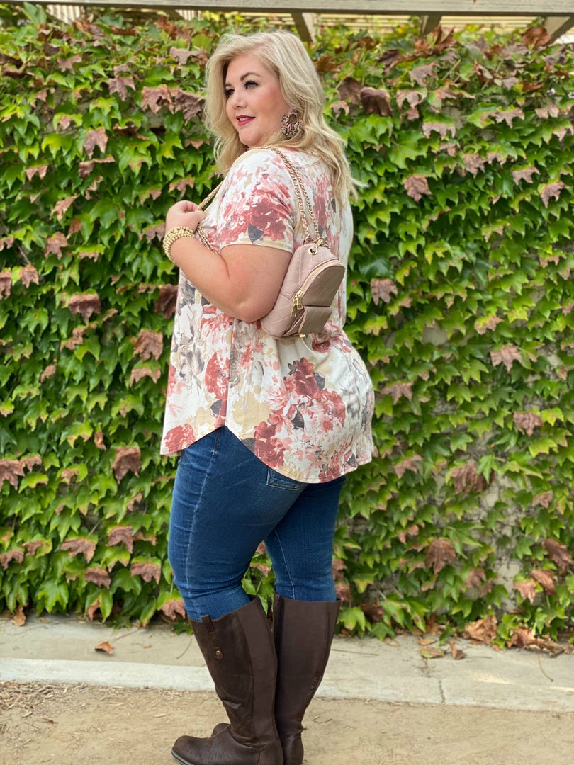 Boutique Simplified Sweet Symphony Of Roses Hi Lo Tunic 12 Boutique Simplified Sweet Symphony Of Roses Hi Lo Tunic