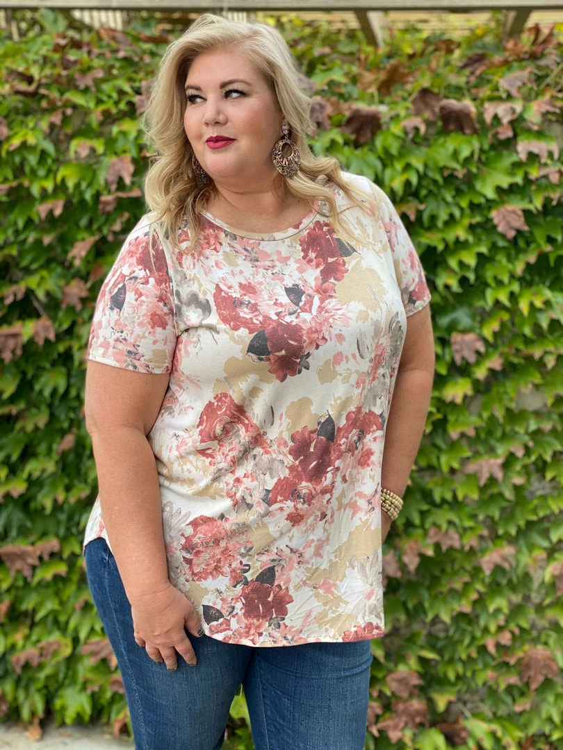 Boutique Simplified Sweet Symphony Of Roses Hi Lo Tunic 13 Boutique Simplified Sweet Symphony Of Roses Hi Lo Tunic