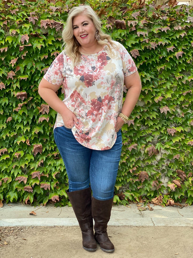 Boutique Simplified Sweet Symphony Of Roses Hi Lo Tunic 8 Boutique Simplified Sweet Symphony Of Roses Hi Lo Tunic