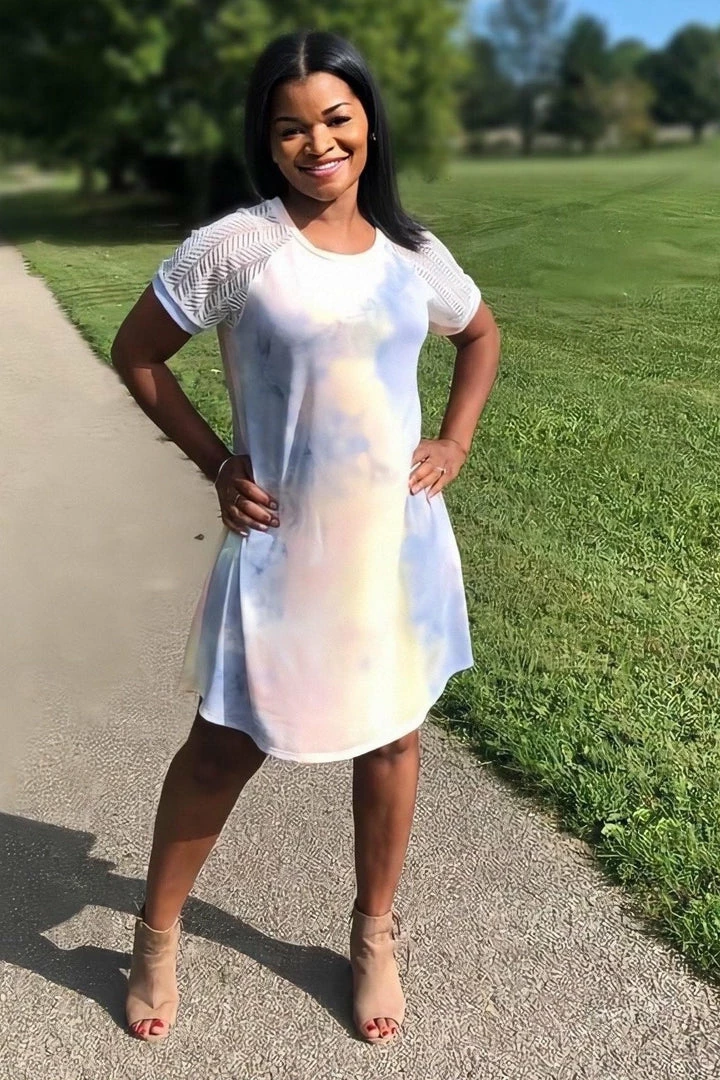 Boutique Simplified Unicorn Tie Dye Raglan Dress 1 Boutique Simplified Unicorn Tie Dye Raglan Dress