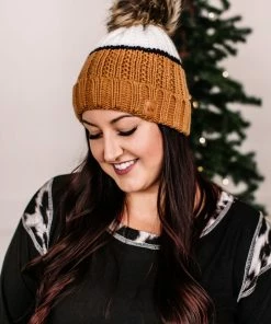 No Ship Drop Ship You Hat Me At Hello In Gold, Ivory & Black Apparel