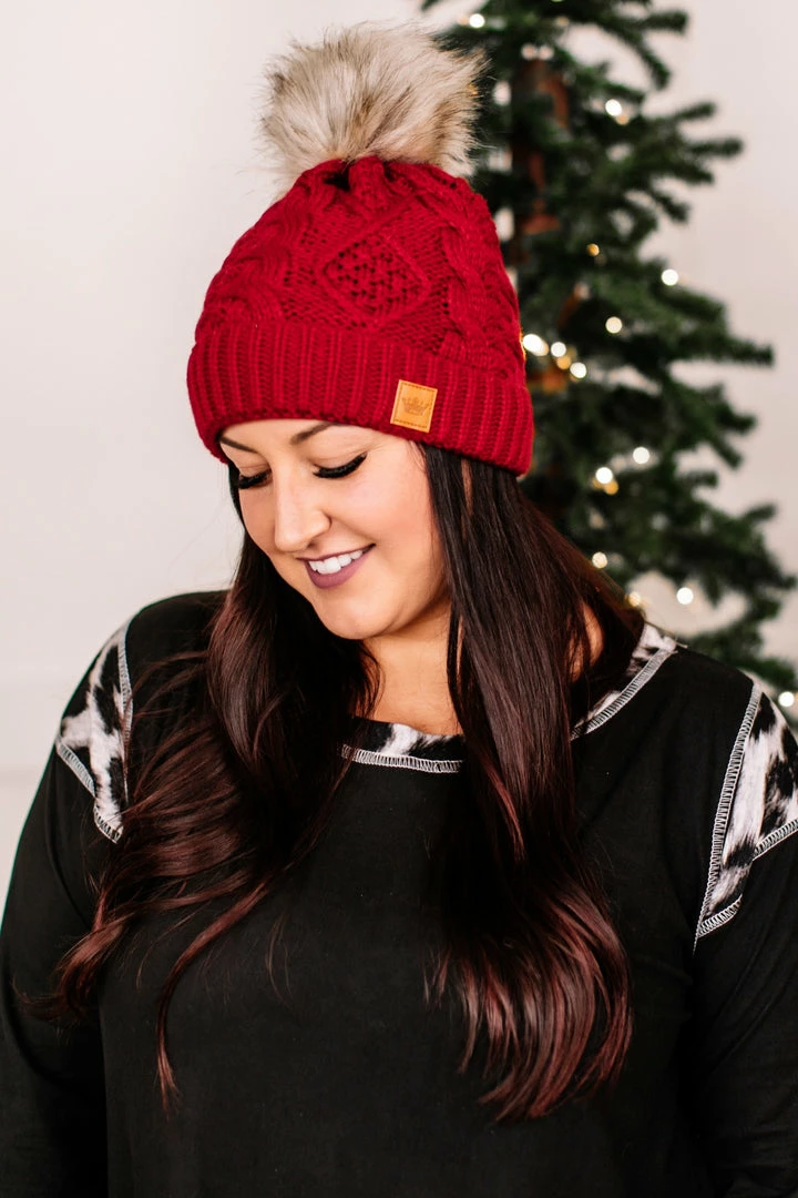 No Ship Drop Ship Apparel You Hat Me At Hello In Red Cable Knit 1 No Ship Drop Ship Apparel You Hat Me At Hello In Red Cable Knit