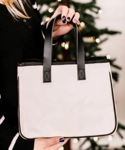 No Ship Drop Ship Apparel Santa Baby Canvas Tote