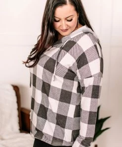 No Ship Drop Ship Weather The Storm Hooded Top In Charcoal + Ivory 11 No Ship Drop Ship Weather The Storm Hooded Top In Charcoal + Ivory