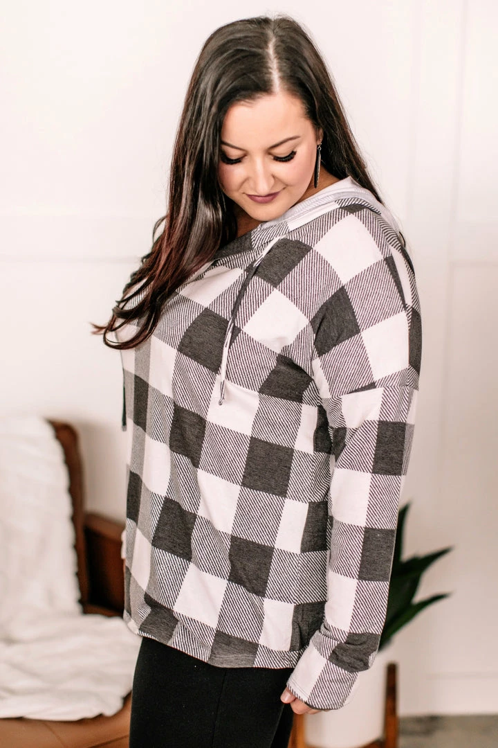 No Ship Drop Ship Weather The Storm Hooded Top In Charcoal + Ivory 4 No Ship Drop Ship Weather The Storm Hooded Top In Charcoal + Ivory