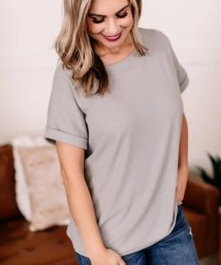 No Ship Drop Ship Apparel Ray Of Light Tee In Morning Dove