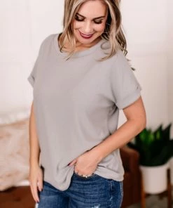 No Ship Drop Ship Apparel Ray Of Light Tee In Morning Dove