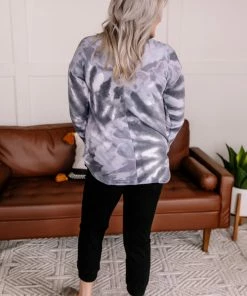 No Ship Drop Ship Apparel Hidden Agenda Top In Slate