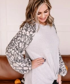 No Ship Drop Ship Apparel Tie Yourself In Leopard Knots Pullover