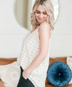 No Ship Drop Ship Stars In Your Eyes Cami In Stone