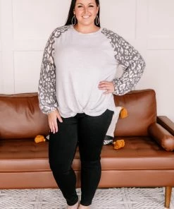 No Ship Drop Ship Apparel Tie Yourself In Leopard Knots Pullover