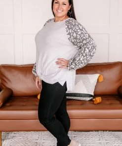 No Ship Drop Ship Apparel Tie Yourself In Leopard Knots Pullover