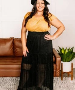 No Ship Drop Ship Apparel I Put A Spell On You Pleated Maxi Skirt