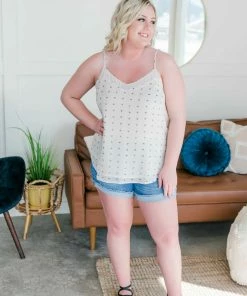 No Ship Drop Ship Stars In Your Eyes Cami In Stone