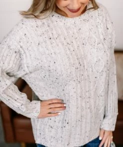 No Ship Drop Ship Apparel In Good Company Speckled Sweater