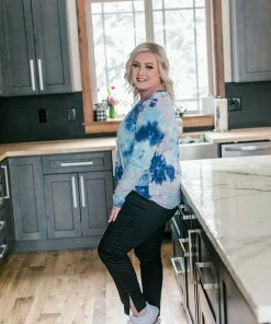 No Ship Drop Ship With A Twist Top In Blue 17 No Ship Drop Ship With A Twist Top In Blue