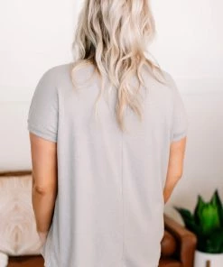 No Ship Drop Ship Apparel Ray Of Light Tee In Morning Dove