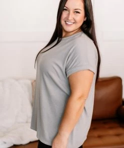 No Ship Drop Ship Apparel Ray Of Light Tee In Morning Dove