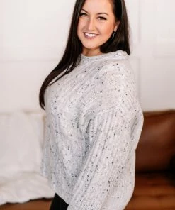 No Ship Drop Ship Apparel In Good Company Speckled Sweater