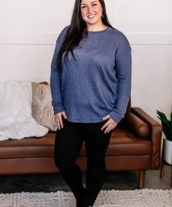 No Ship Drop Ship You Don't Have To Be Blue Cable Knit Top 11 No Ship Drop Ship You Don't Have To Be Blue Cable Knit Top