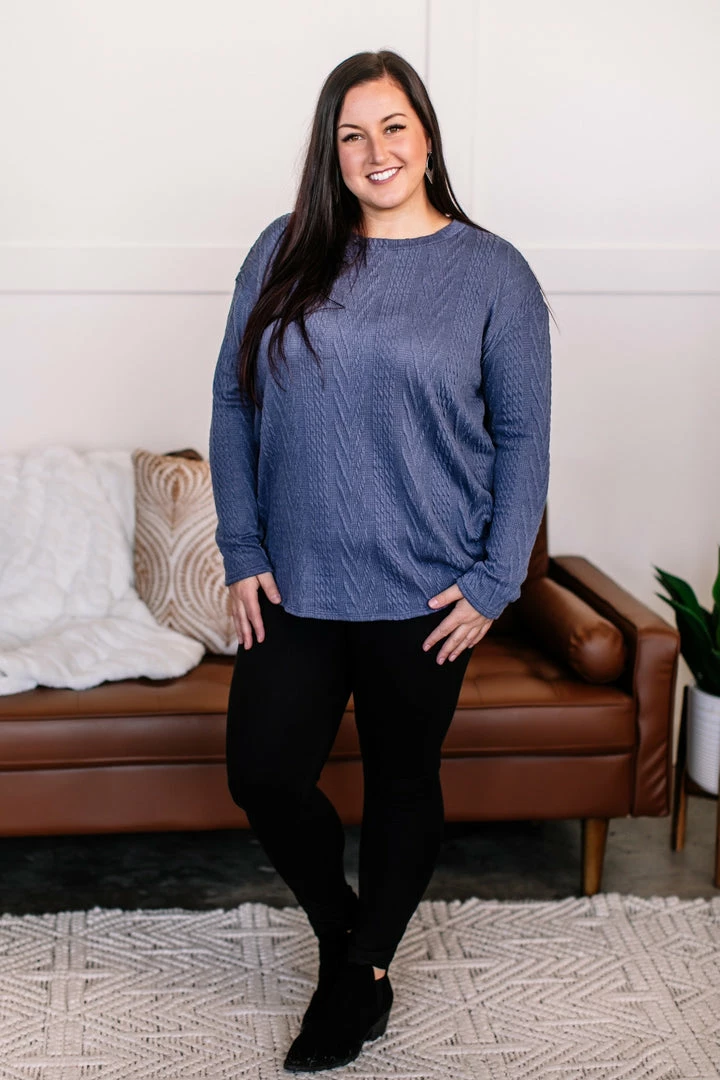 No Ship Drop Ship You Don't Have To Be Blue Cable Knit Top 5 No Ship Drop Ship You Don't Have To Be Blue Cable Knit Top