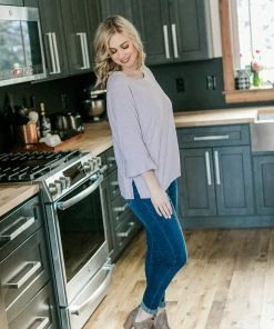 No Ship Drop Ship Sweetness And Light Top In Soft Lavender