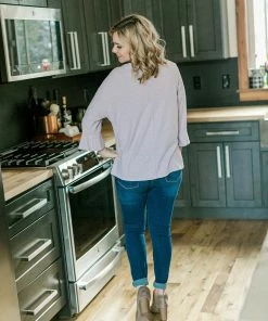 No Ship Drop Ship Sweetness And Light Top In Soft Lavender