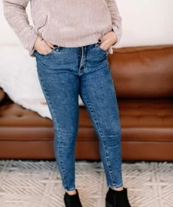 No Ship Drop Ship Cast The First Stonewash Skinny Judy Blue Jeans Apparel