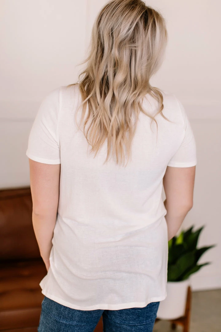 No Ship Drop Ship In A Bind Twist Front Top In Cream 10 No Ship Drop Ship In A Bind Twist Front Top In Cream