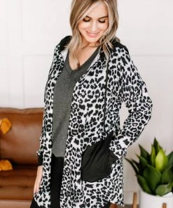 No Ship Drop Ship Apparel My Pride And Joy Leopard Hooded Cardigan