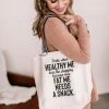 No Ship Drop Ship Apparel Healthy Me Twill Canvas Bag