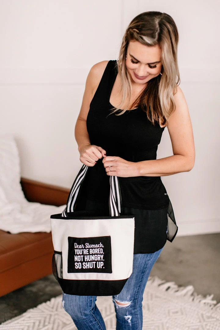 No Ship Drop Ship Apparel Dear Stomach Insulated Lunch Tote 5 No Ship Drop Ship Apparel Dear Stomach Insulated Lunch Tote