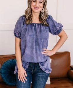 No Ship Drop Ship You've Been Tagged Purple Mineral Wash Top Apparel