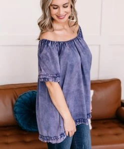 No Ship Drop Ship You've Been Tagged Purple Mineral Wash Top Apparel