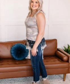 No Ship Drop Ship Spread Your Wings Sleeveless Top In Camo