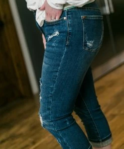 No Ship Drop Ship Crop It Like It's Hot Judy Blue Denim Capri Jeans