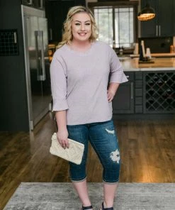 No Ship Drop Ship Sweetness And Light Top In Soft Lavender