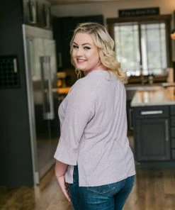 No Ship Drop Ship Sweetness And Light Top In Soft Lavender