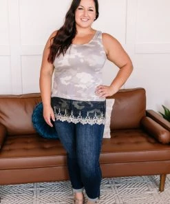 No Ship Drop Ship Spread Your Wings Sleeveless Top In Camo