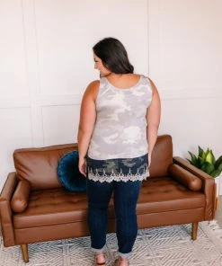 No Ship Drop Ship Spread Your Wings Sleeveless Top In Camo