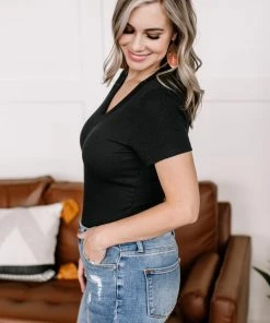 No Ship Drop Ship Apparel The Have It All Bodysuit In Black