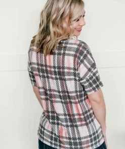 No Ship Drop Ship Don't Make Me Plaid Top Tops