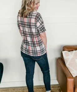 No Ship Drop Ship Don't Make Me Plaid Top Tops