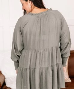 No Ship Drop Ship Join The Dots Tunic In Olive Green