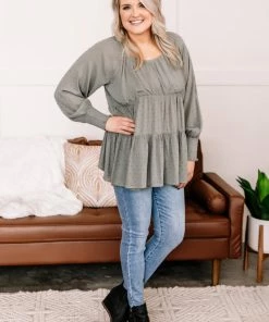 No Ship Drop Ship Join The Dots Tunic In Olive Green